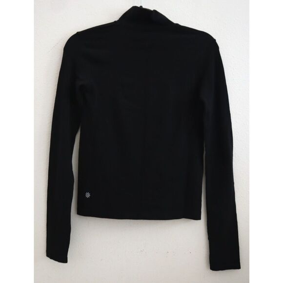 Athleta 853964-04 Women's Sz XS Black Ascent Seamless Turtleneck L/S Top - Picture 2 of 10